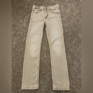 BKE boys Light Tan Slim Jeans Conner straight reg size 14